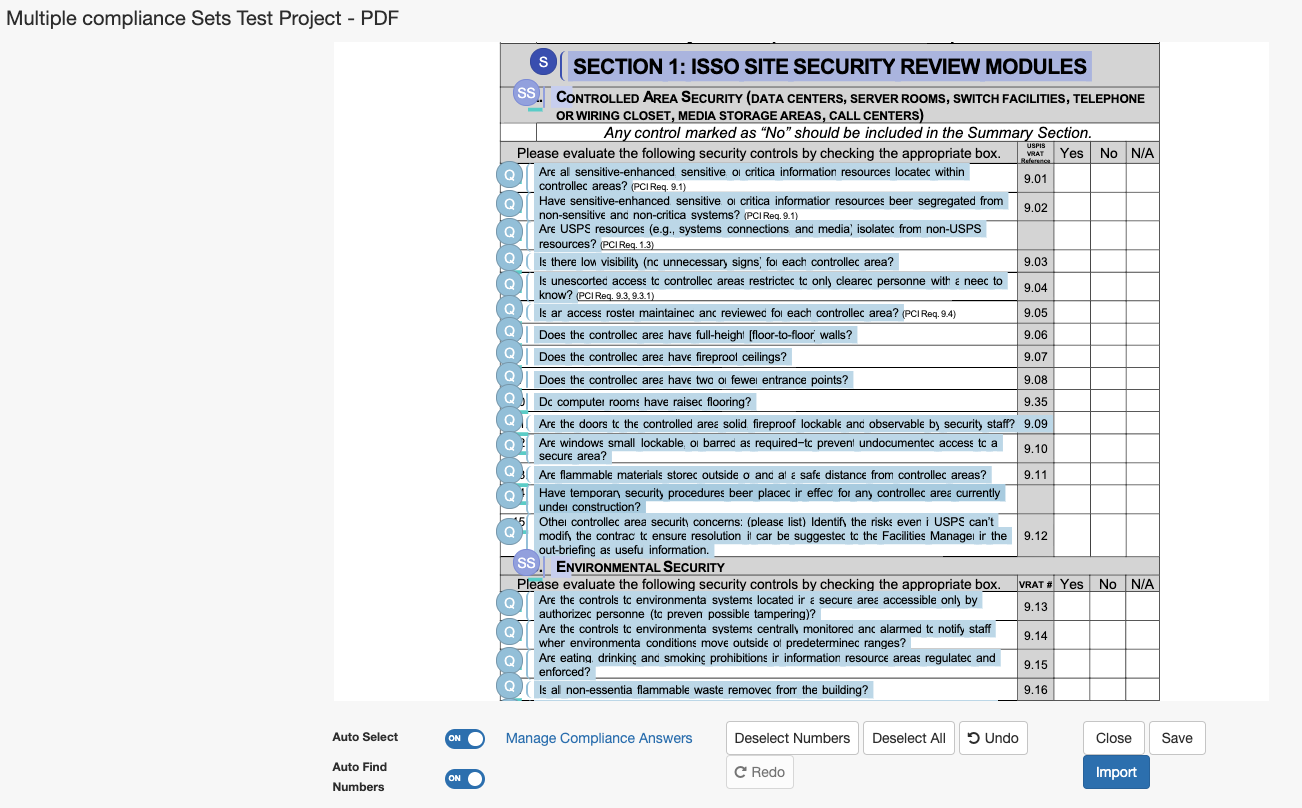 A_screenshot_of_the_Project_Import_modal_for_a_PDF_document__with_Sections__Subsections__and_Questions_selected.png